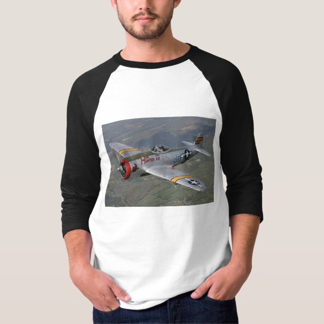 T-shirt avion p-51 (Devant)