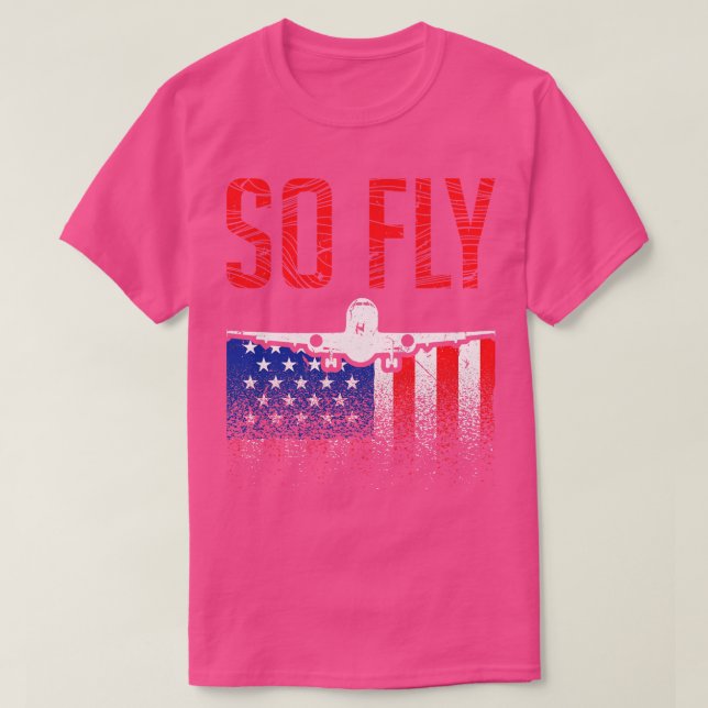 T-shirt Avion pilote américain (Design devant)