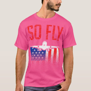 T-shirt Avion pilote américain