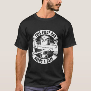 T-shirt Avion Pilote Aviateur Aéronef Volant Avion Pi