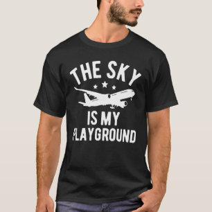 T-shirt Avion Pilote Avion Avion Aviation Le Ciel est mon