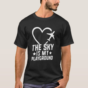 T-shirt Avion Pilote Avion Avion Aviation Le Ciel est mon