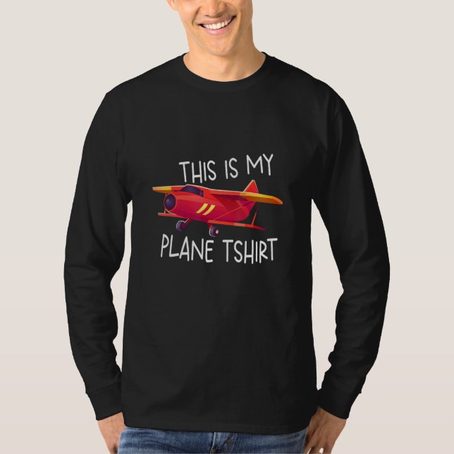 T-shirt Avion Pilote C'Est Mon Avion (Devant)