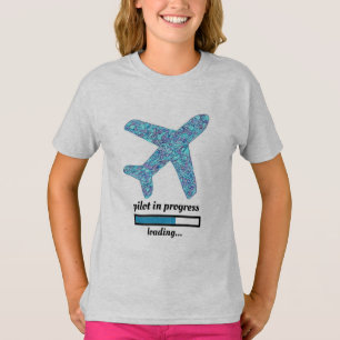 T-shirt avion "Pilote en cours"