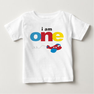 T-shirt avion pour 1er anniversaire enfant bébé