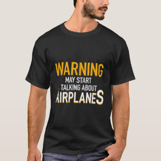 T-shirt Avion Rc Pilote Avertissement de vol Avions