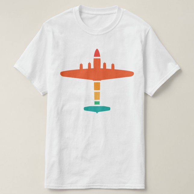 T-shirt avion rétro (Design devant)