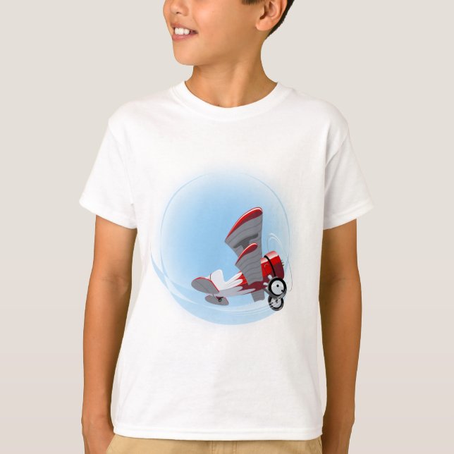 T-shirt Avion rétro de dessin (Devant)