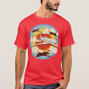 T-shirt Avion rétro Pilote Vol Vintage Aviation
