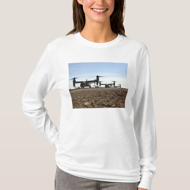 T-shirt Avion tiltrotor V-22 Osprey (Devant)