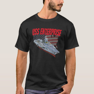 T-shirt Avion USS Enterprise Vétérinaire Groupe de jour