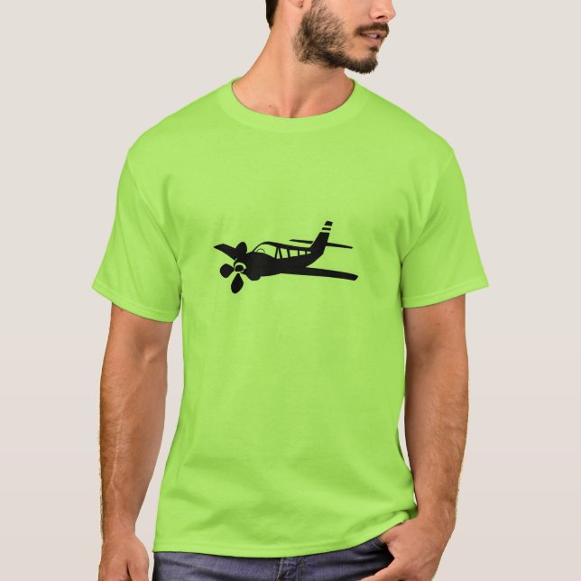 T-shirt Avion vert (Devant)