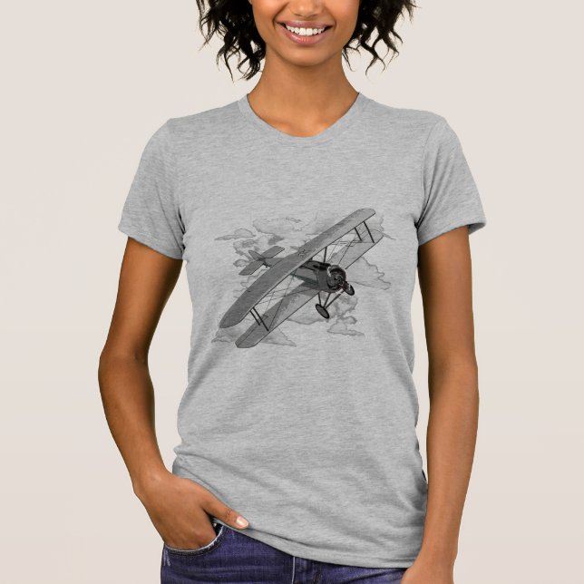 T-shirt Avion vintage (Devant)