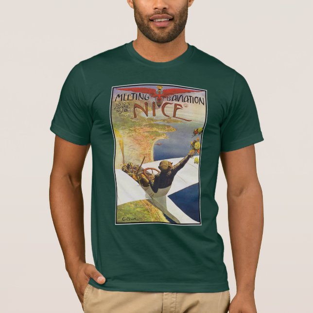 T-shirt avion vintage : Réunion d'Aviation (Devant)