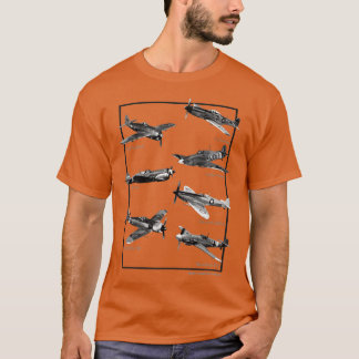 T-shirt Avions de chasse de la Seconde Guerre mondiale War
