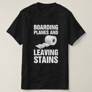 T-shirt Avions D'Embarquement Quittant Des Montagnes