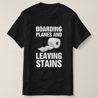 T-shirt Avions D'Embarquement Quittant Des Montagnes