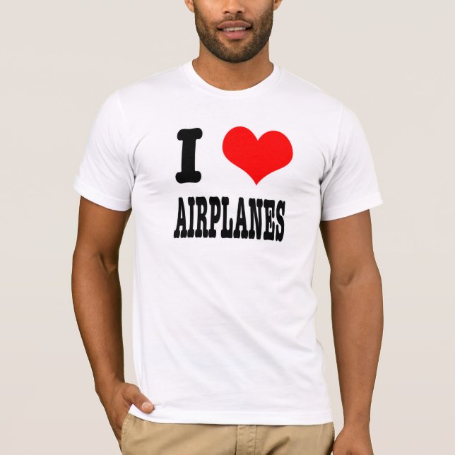 T-SHIRT AVIONS DU COEUR (AMOUR) (Devant)