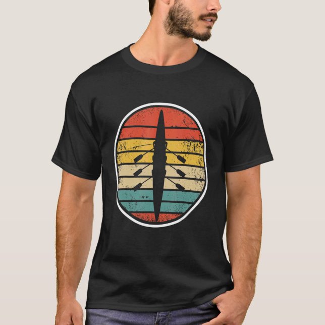 T-shirt Aviron Bateau Sunset Rower Water Sports Row Te (Devant)