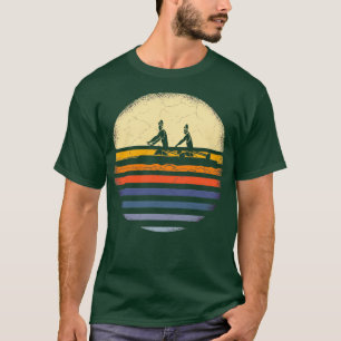 T-shirt Aviron Couleurs Vintages Rowers Oars Coxswain Rowe