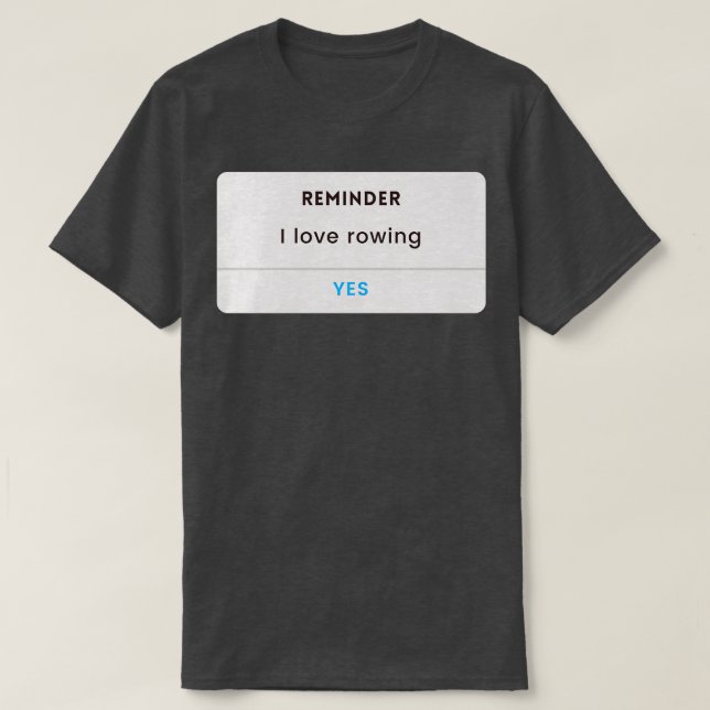 T-shirt aviron ramer drôle ramer 1 (Design devant)