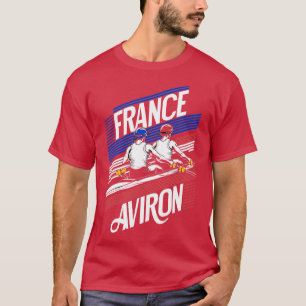 T-shirt Aviron Supporter Compétition Sportive France Raili
