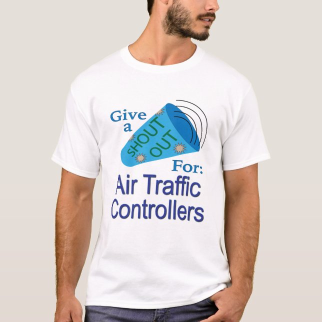 T-shirt Avis aux contrôleurs de la circulation aérienne (Devant)