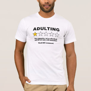 T-shirt Avis d'adultes - 1 étoile
