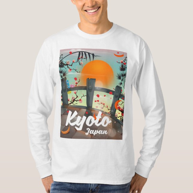T-shirt Avis de voyage de Kyoto Japon (Devant)