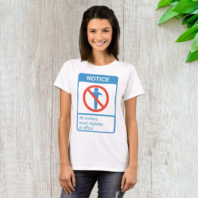 T-shirt Avis Tous Les Visiteurs (Créateur téléchargé)