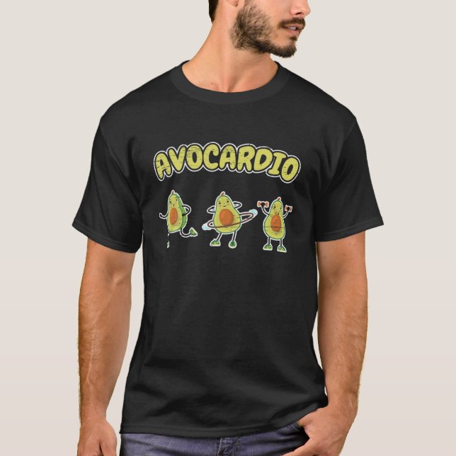 T-shirt Avo Cardio Avocado Barbell - Course de saut (Devant)
