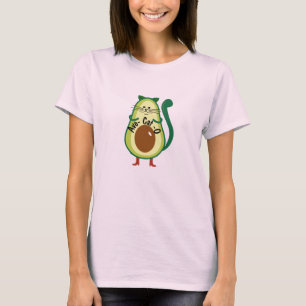 T-shirt Avo-cat-o, Drôle Nerdy Cat Guac Avocado Amateurs T