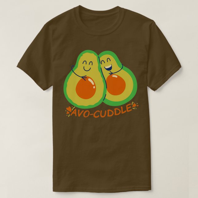 T-shirt Avo couddle drôle design végétalien (Design devant)