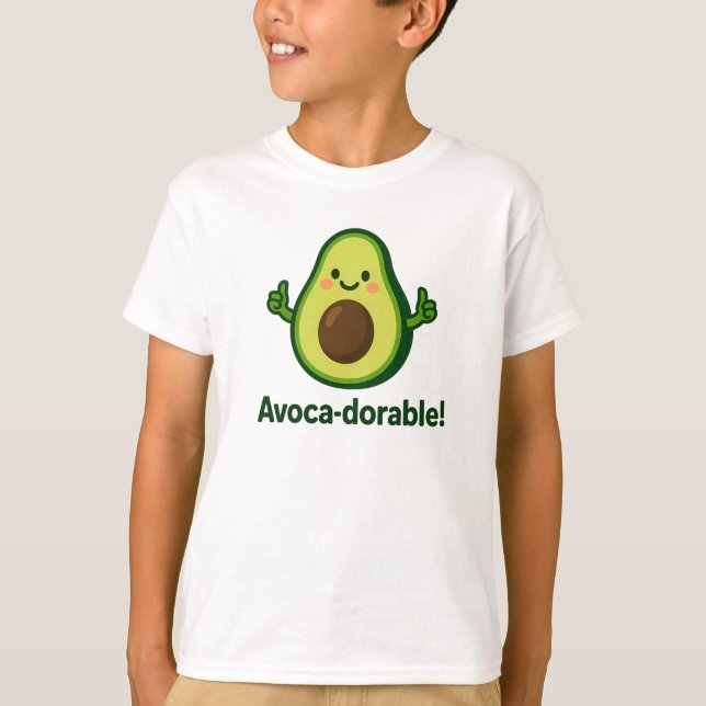 T-shirt Avoca-mignon Design de Citron Vert Mignon (Devant)
