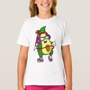 T-shirt Avocado à musique avec casque