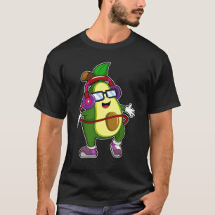 T-shirt Avocado à musique avec casque
