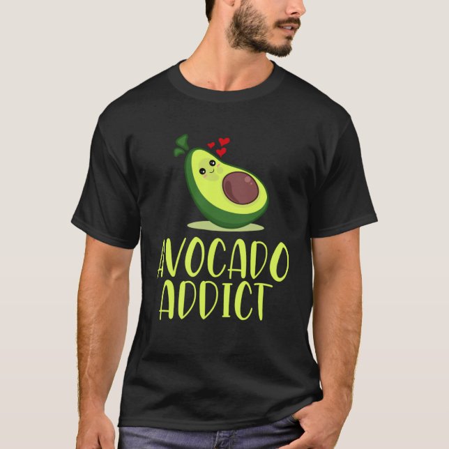 T-shirt Avocado Addict Guacamole Fruits Vegetables Broccol (Devant)