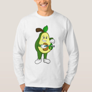 T-shirt Avocado as Hairdresser with Razor
