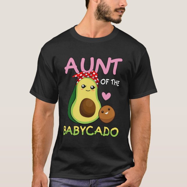 T-shirt Avocado Aunt Of The Baby Cado   For Aunty (Devant)
