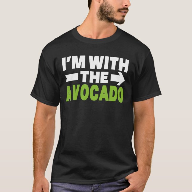 T-shirt Avocado Avec Toast Correspondant Costume Halloween (Devant)