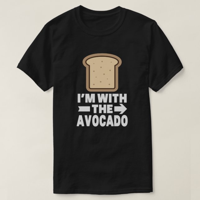 T-shirt Avocado Avec Toast Correspondant Costume Halloween (Design devant)