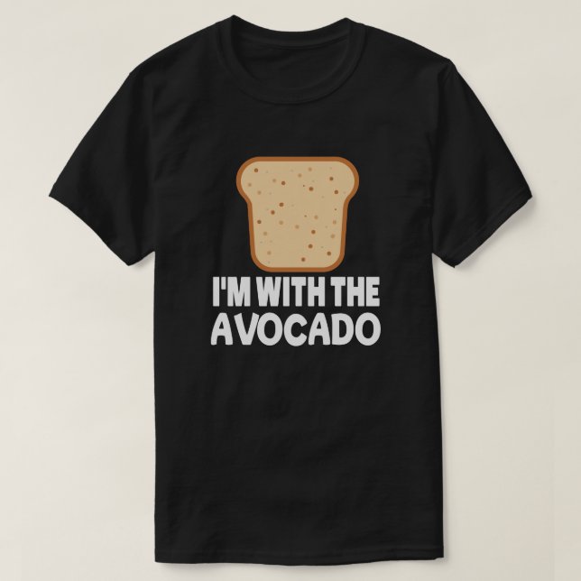 T-shirt Avocado Avec Toast Correspondant Costume Halloween (Design devant)