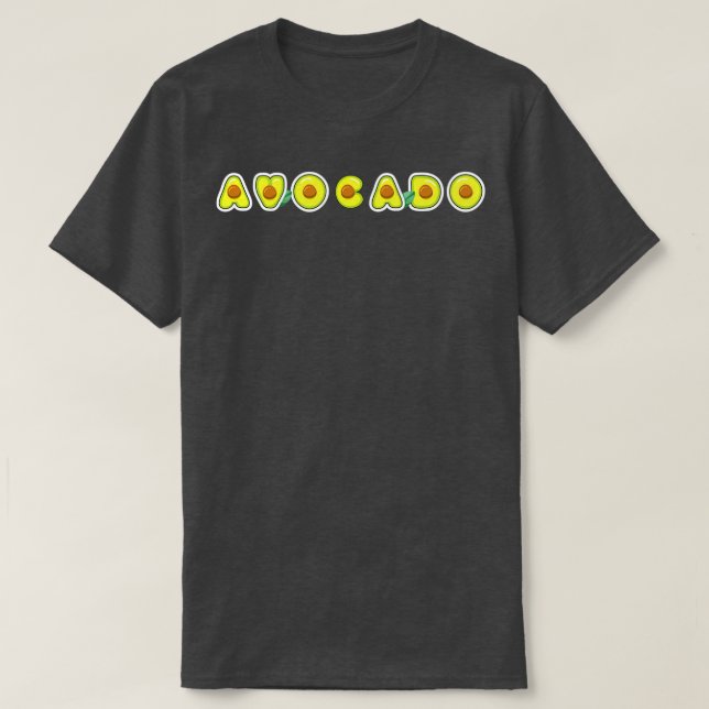 T-shirt Avocado Avocado Vegan (Design devant)