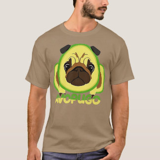 T-shirt Avocado Avogato et amoureux du Carlin Avopugo Funn
