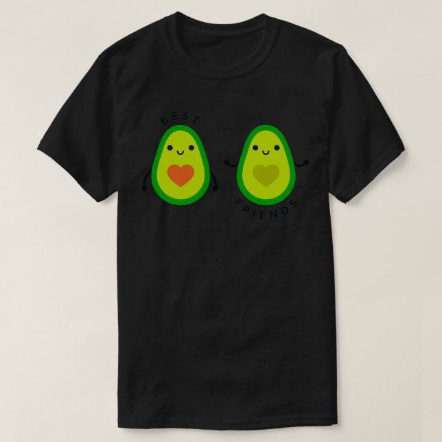 T-shirt avocado best friends (Design devant)