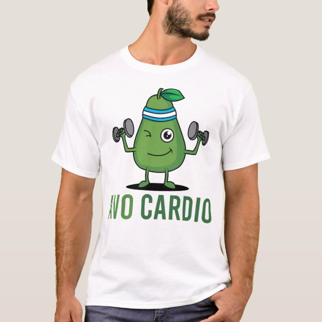 T-shirt Avocado Cardio Gym (Devant)