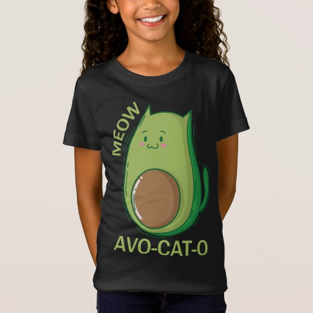 T-Shirt Avocado Cats Avo - Cat - O (Devant)