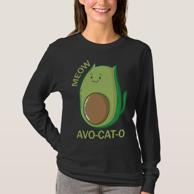 T-shirt Avocado Cats Avo - Cat - O (Devant)