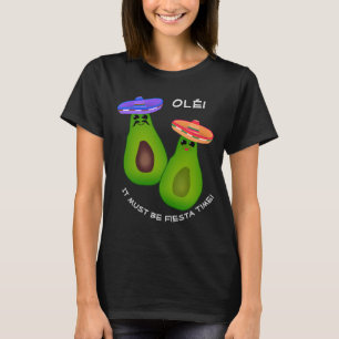 T-shirt Avocado Couple w Sombreros