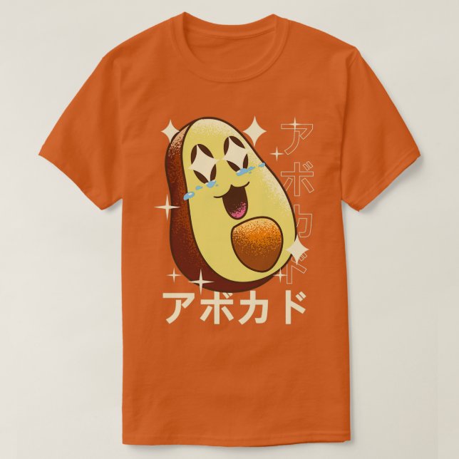 T-shirt Avocado Crazy Kawaii (Design devant)